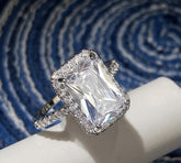 anillo circonita cubica con diamantes